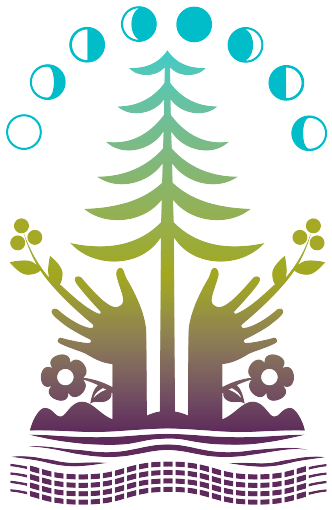 Full-colour vertical LodgePole Arts Alliance logo (no text).