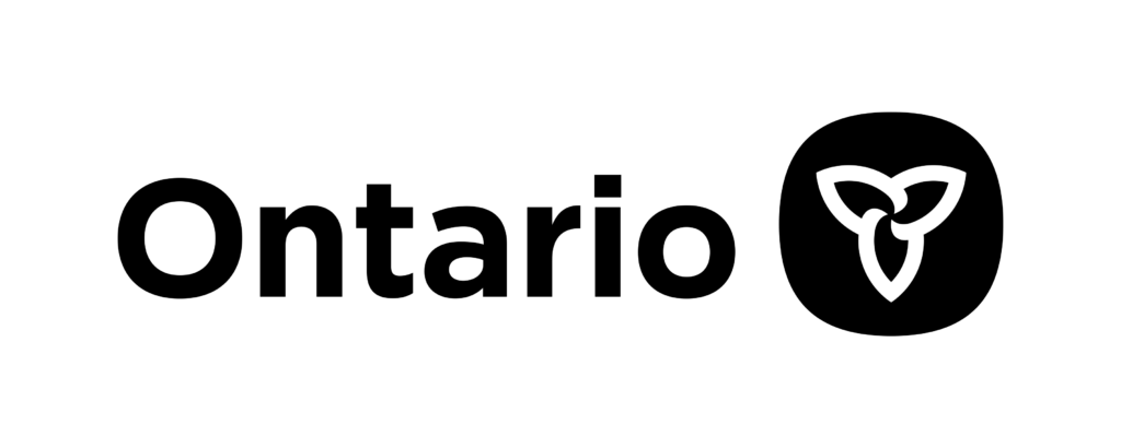 Government of Ontario Black Horizontal Logo